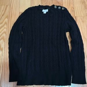 Black charter club sweatshirt
